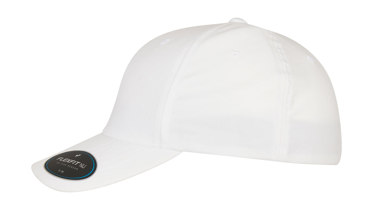 Flexfit cap 6100NU wit linkerzijkant