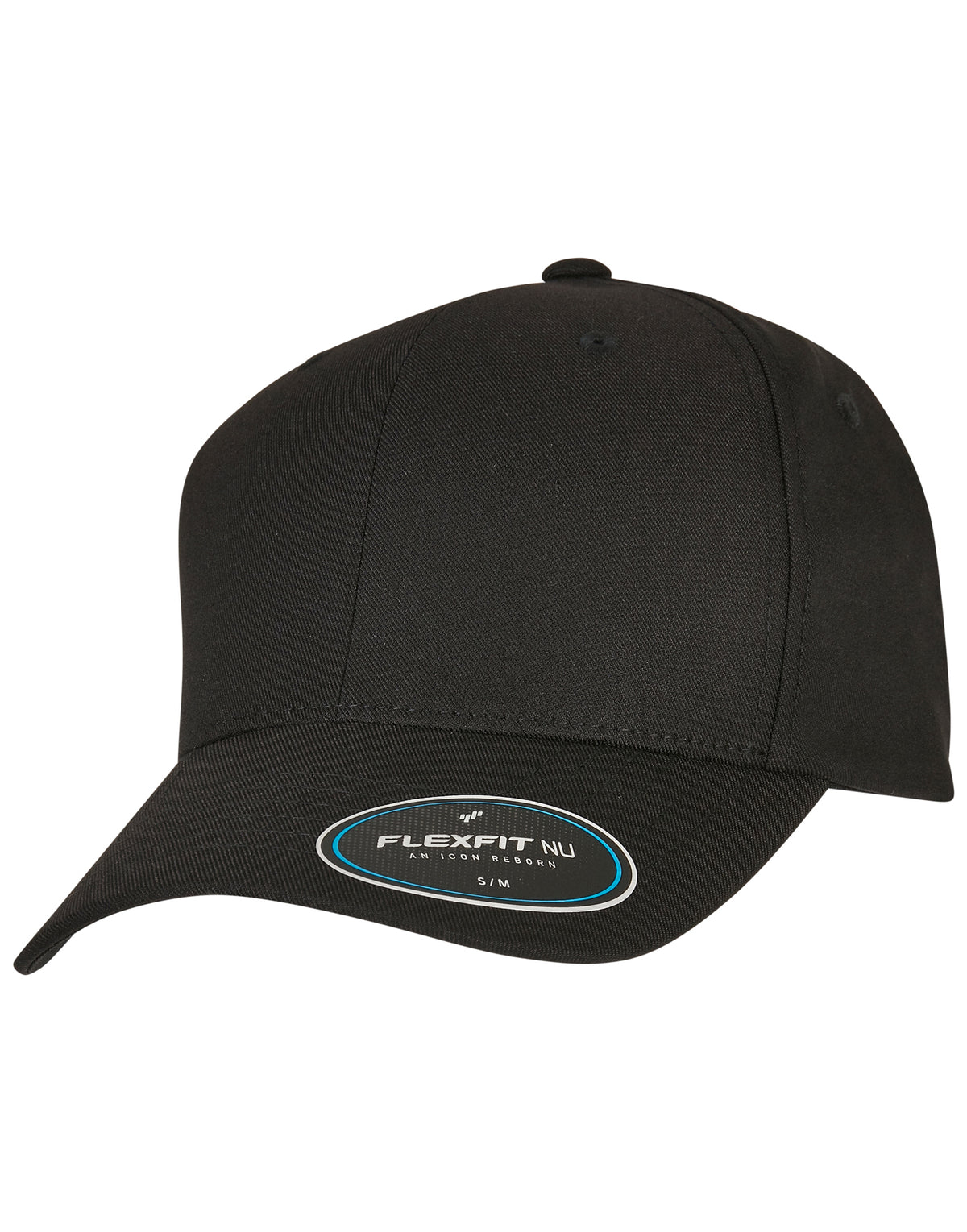 Flexfit cap 6100NU zwart gedragen