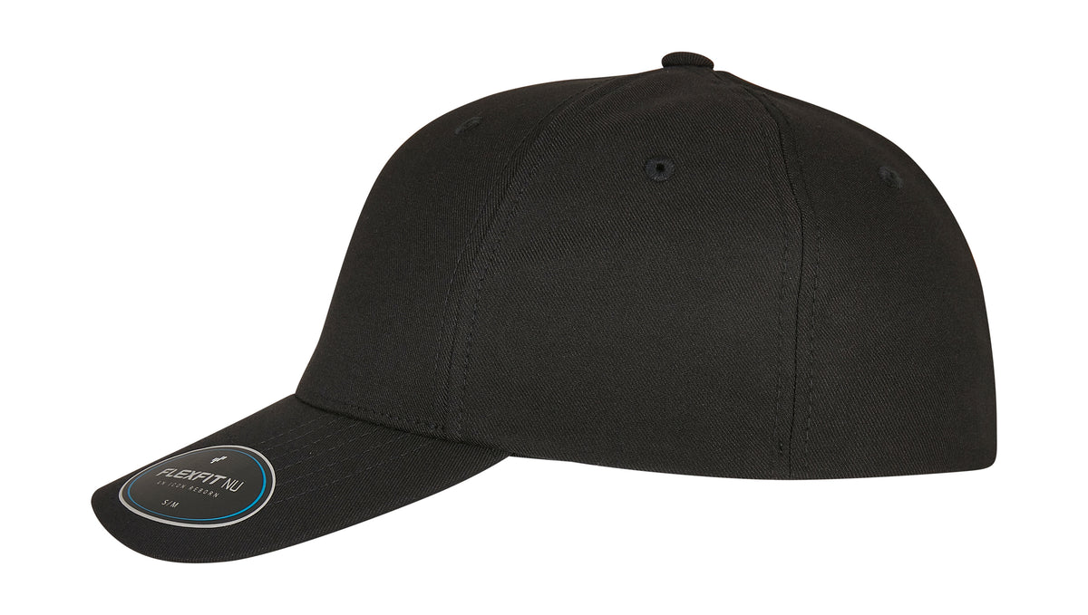 Flexfit cap 6100NU zwart linkerzijkant