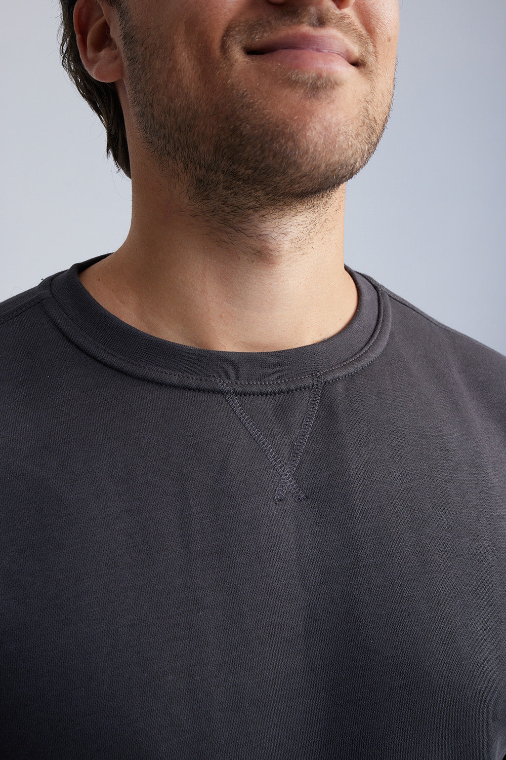 Spur Crew Neck LSF Fleece Sweater met Ronde Hals