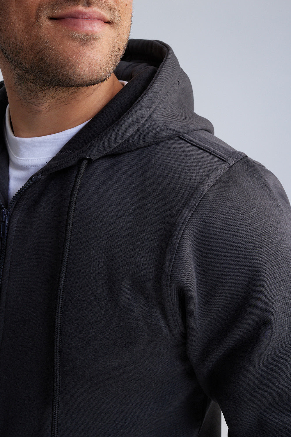 Sweeny Hooded Sweater met Rits