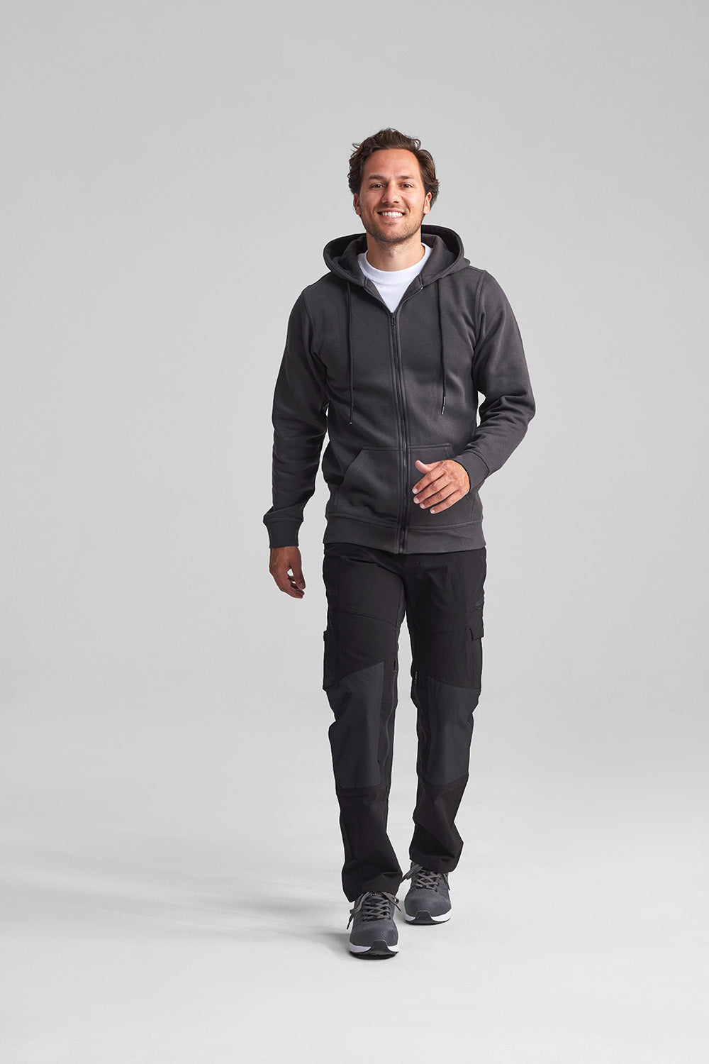 Sweeny Hooded Sweater met Rits