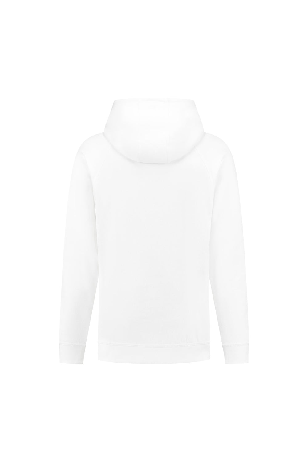 Raglan hoodie met ritskraag Sherman - Wit