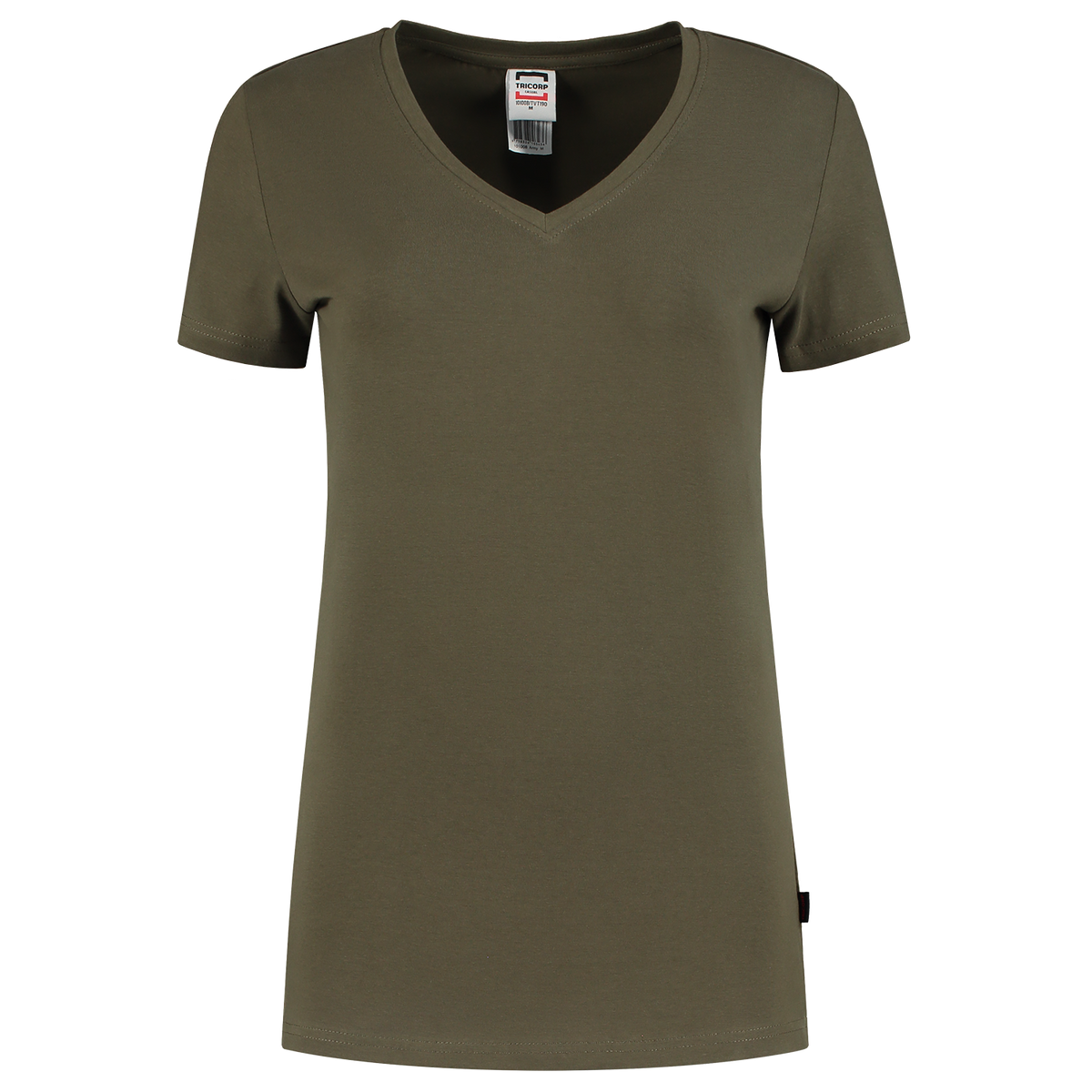 Tricorp T-shirt V Hals Fitted Dames 101008 Dark Olive Green T-shirts Army / XS,Army / S,Army / M,Army / L,Army / XL,Army / XXL,Black / XS,Black / S,Black / M,Black / L,Black / XL,Black / XXL,Darkgrey / XS,Darkgrey / S,Darkgrey / M,Darkgrey / L,Darkgrey / XL,Darkgrey / XXL,Fuchsia / XS,Fuchsia / S,Fuchsia / M,Fuchsia / L,Fuchsia / XL,Fuchsia / XXL,Ink / XS,Ink / S,Ink / M,Ink / L,Ink / XL,Ink / XXL,Lime / XS,Lime / S,Lime / M,Lime / L,Lime / XL,Lime / XXL,Navy / XS,Navy / S,Navy / M,Navy / L,Navy / XL,Navy /
