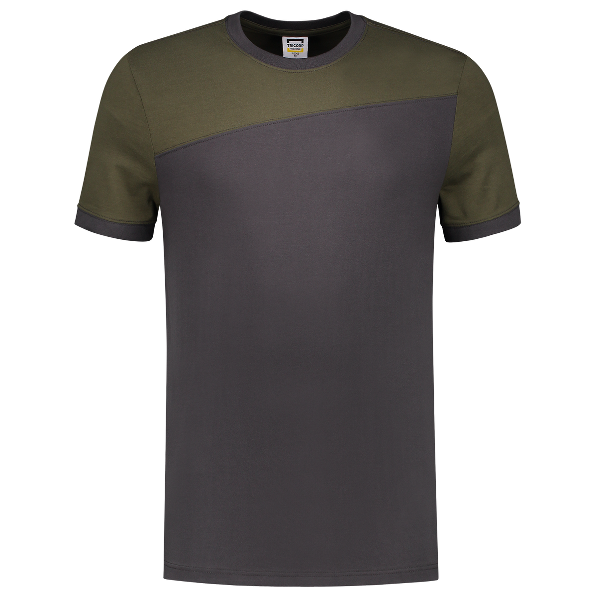 Tricorp T-shirt Bicolor Naden 202006 Dark Slate Gray T-shirts DarkgreyArmy / 3XL,DarkgreyArmy / L,DarkgreyArmy / M,DarkgreyArmy / S,DarkgreyArmy / XL,DarkgreyArmy / XS,DarkgreyArmy / XXL