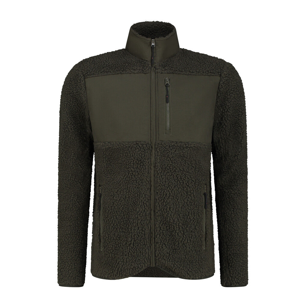 Santino Santino fleece Brooklyn Dark Slate Gray Sherpa Fleecejack Army / XS, S, M, L, XL, XXL, 3XL, 4XL, 5XL