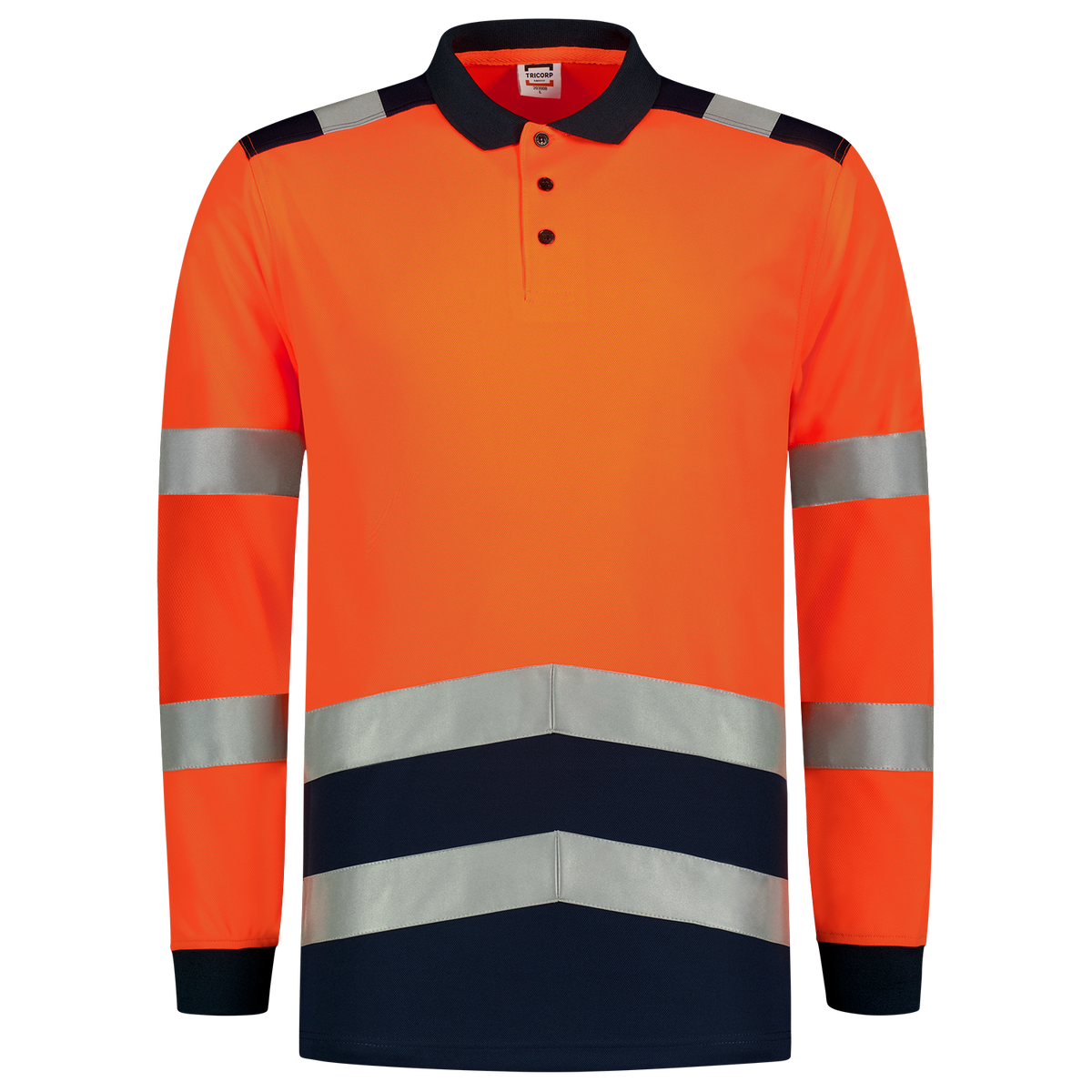 Tricorp Poloshirt High Vis Bicolor Lange Mouw 203008 Chocolate Poloshirts FluororangeInk / XS,FluororangeInk / S,FluororangeInk / M,FluororangeInk / L,FluororangeInk / XL,FluororangeInk / XXL,FluororangeInk / 3XL,FluororangeInk / 4XL,FluorredInk / XS,FluorredInk / S,FluorredInk / M,FluorredInk / L,FluorredInk / XL,FluorredInk / XXL,FluorredInk / 3XL,FluorredInk / 4XL,FluoryellowInk / XS,FluoryellowInk / S,FluoryellowInk / M,FluoryellowInk / L,FluoryellowInk / XL,FluoryellowInk / XXL,FluoryellowInk / 3XL,Flu