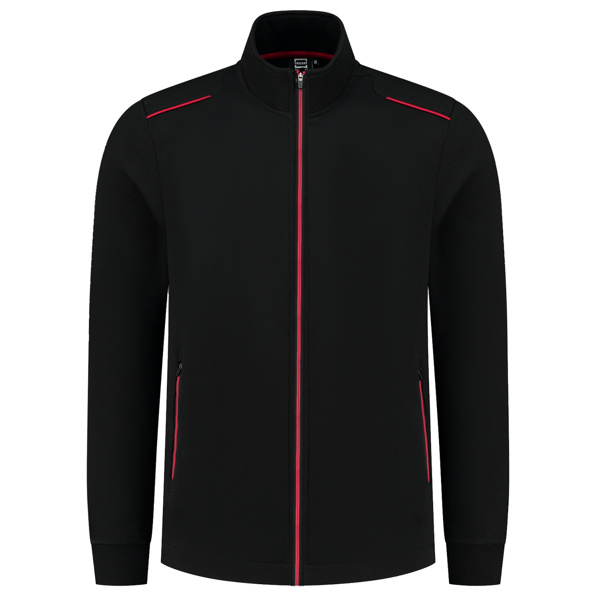 Tricorp Sweatvest Accent 302702 Black Sweaters BlackRed / 3XL,BlackRed / L,BlackRed / M,BlackRed / S,BlackRed / XL,BlackRed / XS,BlackRed / XXL