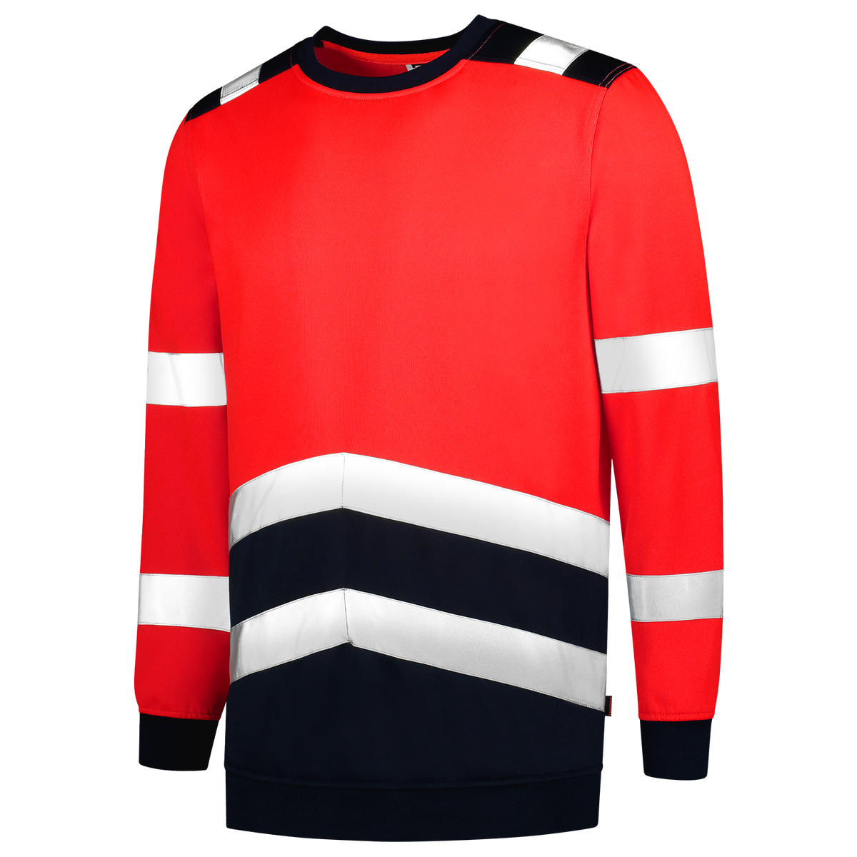 Tricorp Sweater High Vis Bicolor 303004 Orange Red Sweaters FluorredInk / XS,FluorredInk / S,FluorredInk / M,FluorredInk / L,FluorredInk / XL,FluorredInk / XXL,FluorredInk / 3XL,FluorredInk / 4XL