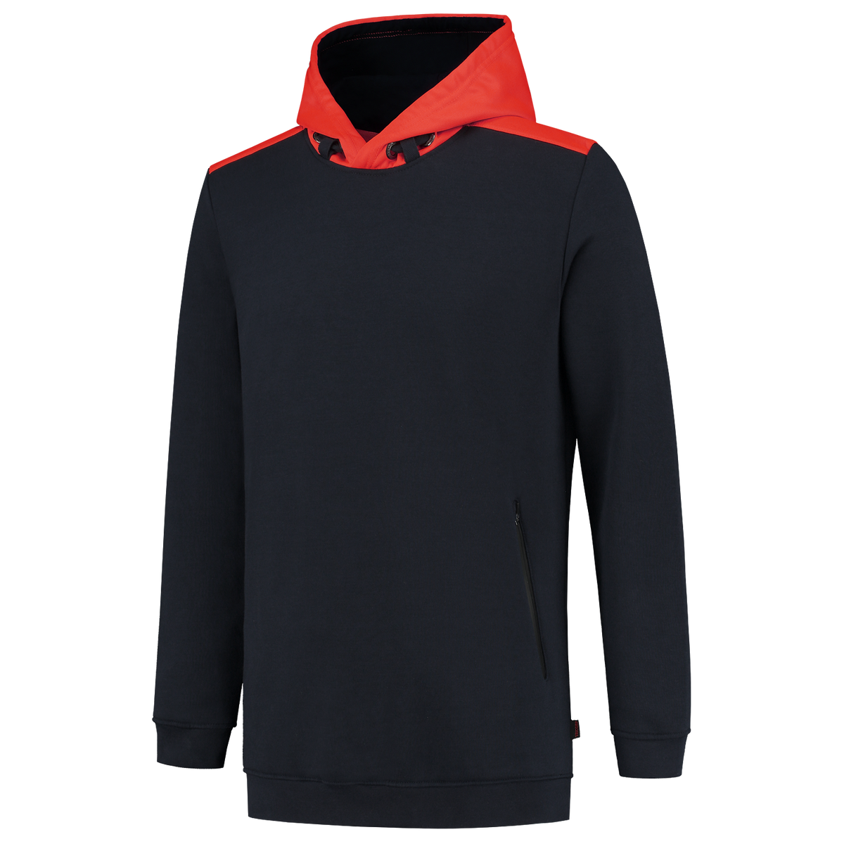 Tricorp Sweater High Vis Capuchon 303005 Black Sweaters InkFluorred / XS,InkFluorred / S,InkFluorred / M,InkFluorred / L,InkFluorred / XL,InkFluorred / XXL,InkFluorred / 3XL,InkFluorred / 4XL