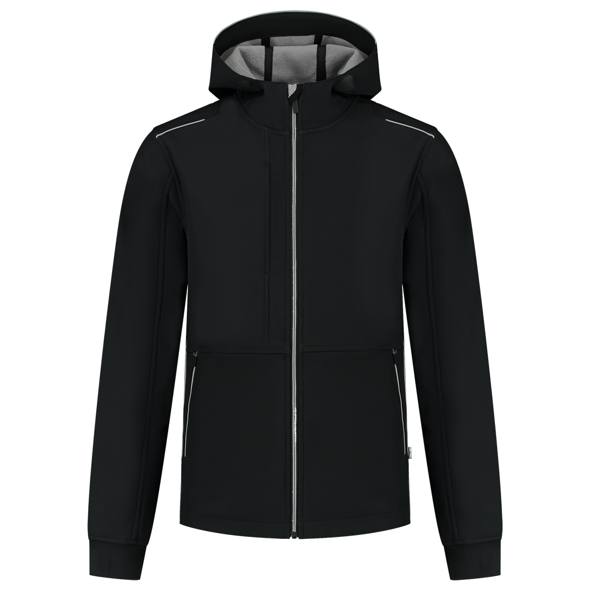 Tricorp Softshell Capuchon Accent 402705 Black Jassen BlackGrey / 3XL,BlackGrey / L,BlackGrey / M,BlackGrey / S,BlackGrey / XL,BlackGrey / XS,BlackGrey / XXL
