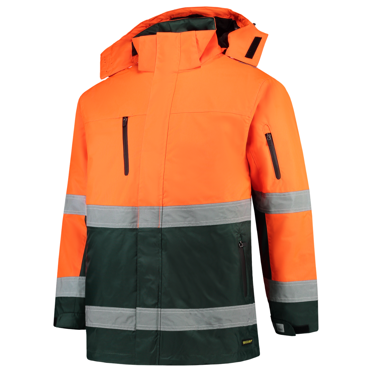 Tricorp Parka ISO20471 Bicolor 403004 Coral Jassen FluororangeGreen / XS,FluororangeGreen / S,FluororangeGreen / M,FluororangeGreen / L,FluororangeGreen / XL,FluororangeGreen / XXL,FluororangeGreen / 3XL,FluororangeGreen / 4XL