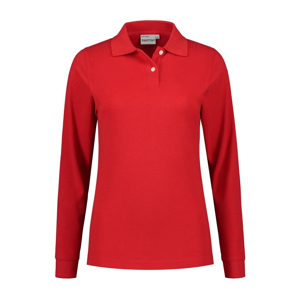Santino Santino poloshirt Matt Ladies Firebrick Poloshirt Red / XS, S, M, L, XL, XXL