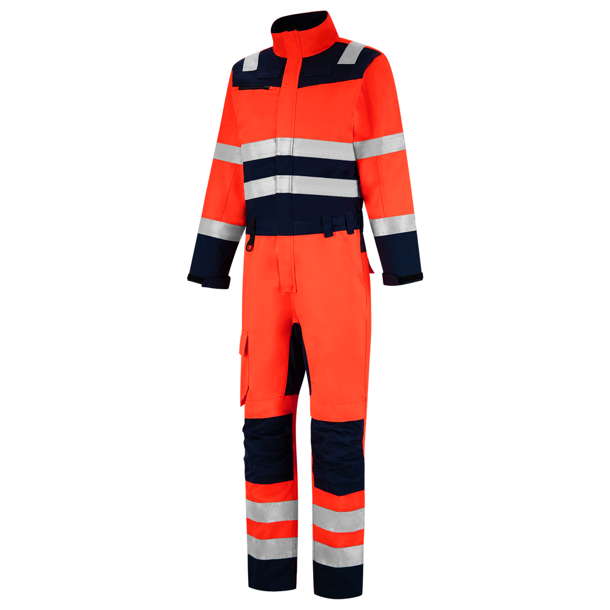 Tricorp Overall High Vis Bicolor 753005 Orange Red Overalls FluorredInk / 42,FluorredInk / 44,FluorredInk / 46,FluorredInk / 48,FluorredInk / 50,FluorredInk / 52,FluorredInk / 54,FluorredInk / 56,FluorredInk / 58,FluorredInk / 60,FluorredInk / 62,FluorredInk / 64,FluorredInk / 66