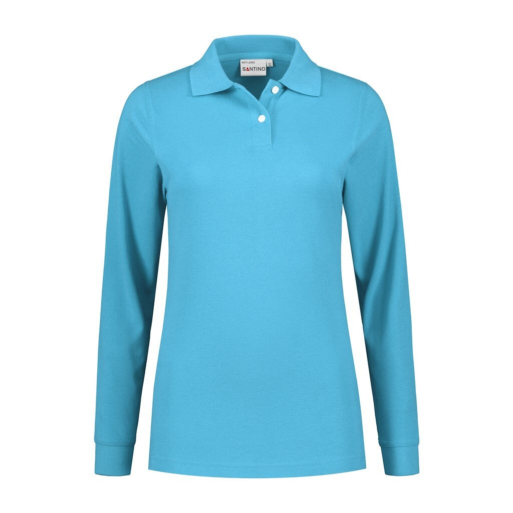 Santino Santino poloshirt Matt Ladies Medium Turquoise Poloshirt Aqua / XS, S, M, L, XL, XXL