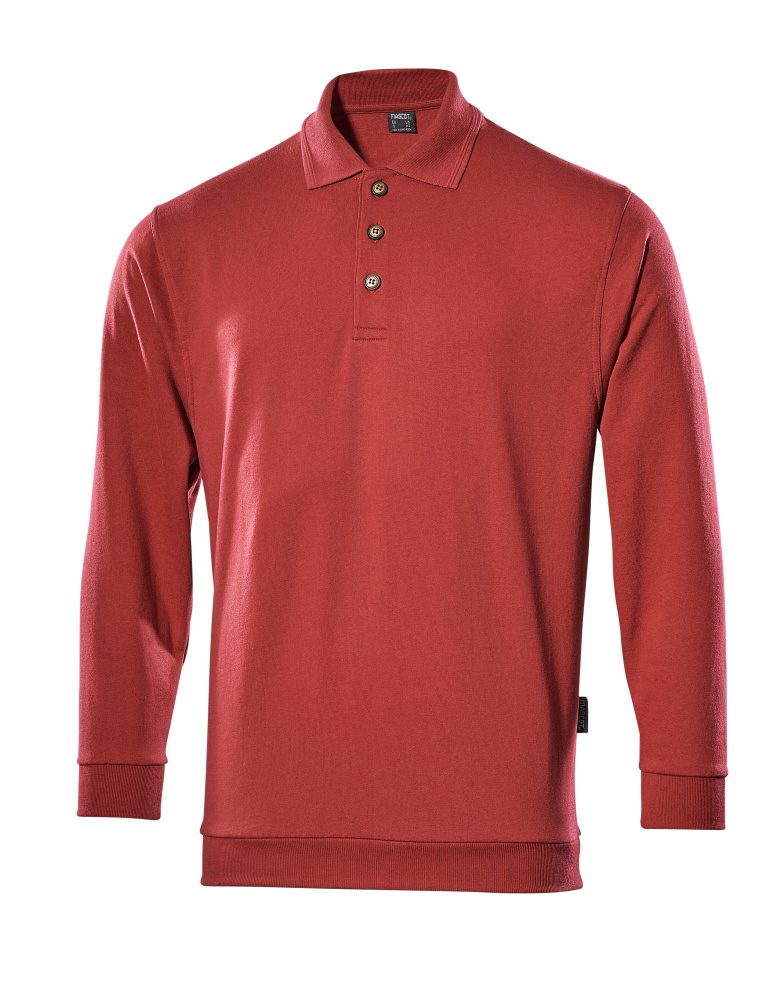 Polosweatshirt 00785 - 02 - rood