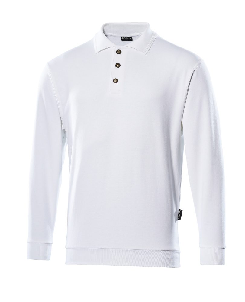 Polosweatshirt 00785 - 06 - wit