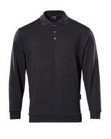 Polosweatshirt 00785 - 09 - zwart