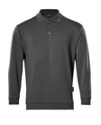 Polosweatshirt 00785 - 18 - donkerantraciet