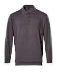Polosweatshirt 00785 - 888 - antraciet