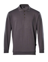 Polosweatshirt 00785 - 888 - antraciet