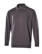 Polosweatshirt 00785 - 888 - antraciet