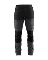 Service Werkbroek Stretch Dames 7166 - Medium grijs/Zwart