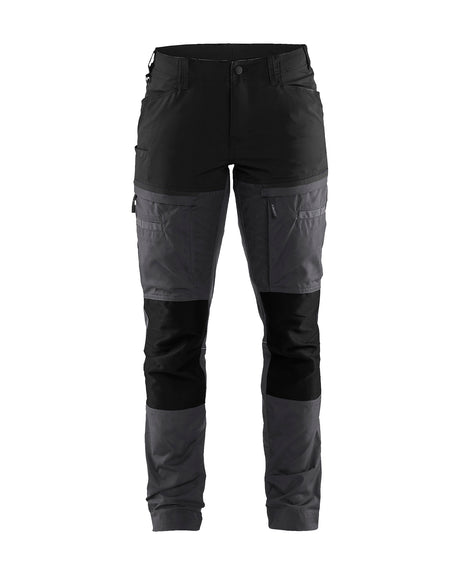 Service Werkbroek Stretch Dames 7166 - Medium grijs/Zwart