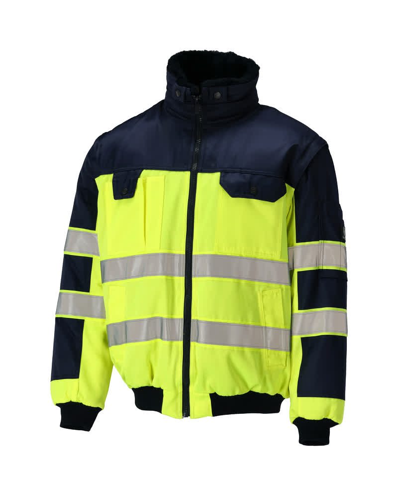 Pilotenjas 00920 - 171 - hi-vis geel/marine