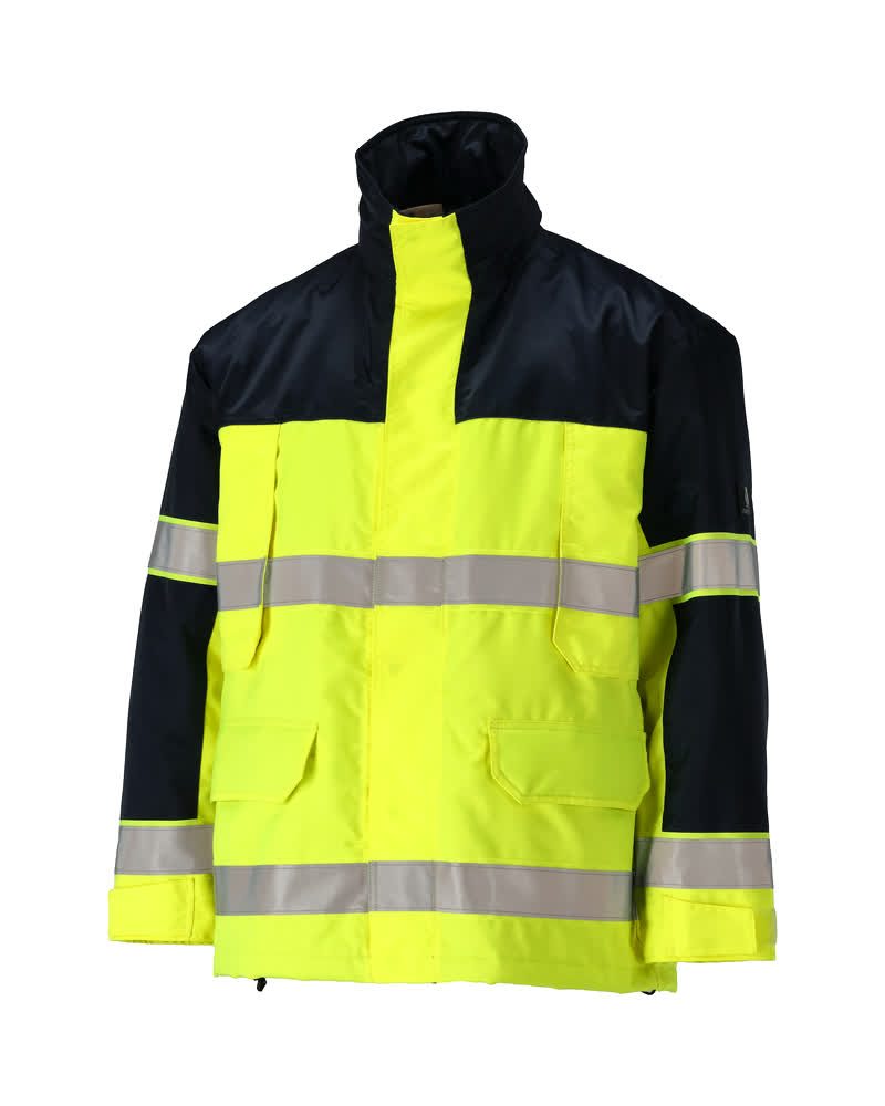 Parka 00930 - 171 - hi-vis geel/marine