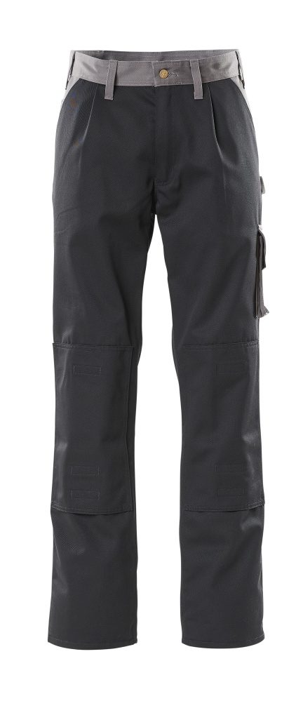 Broek met kniezakken 00979 - 9888 - zwart/antraciet