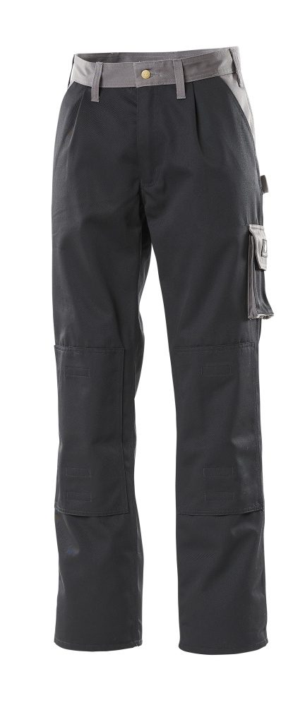 Broek met kniezakken 00979 - 9888 - zwart/antraciet