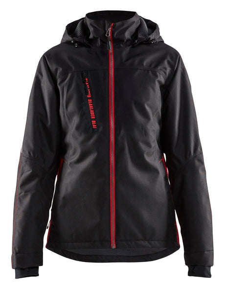 Lichtgewicht winterjas Dames 4972 - Zwart/Rood