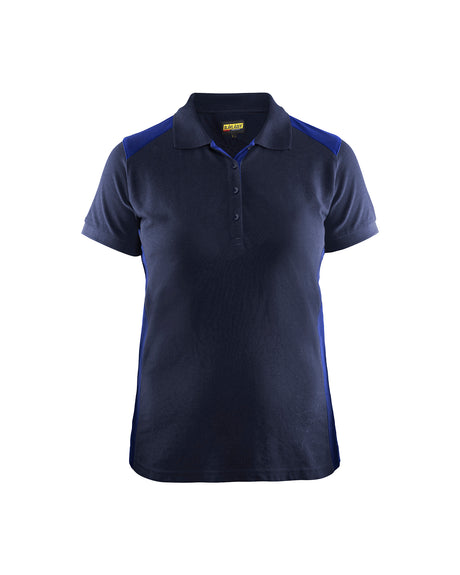 Poloshirt Dames 3390 - Marineblauw/Korenblauw