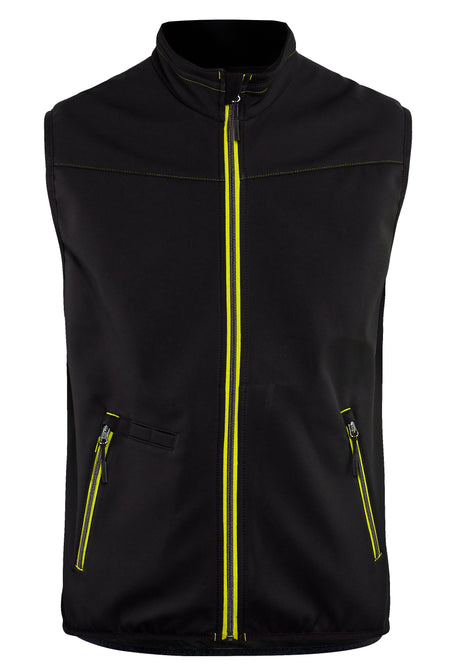 Softshell Bodywarmer 3850 - Zwart/High Vis Geel