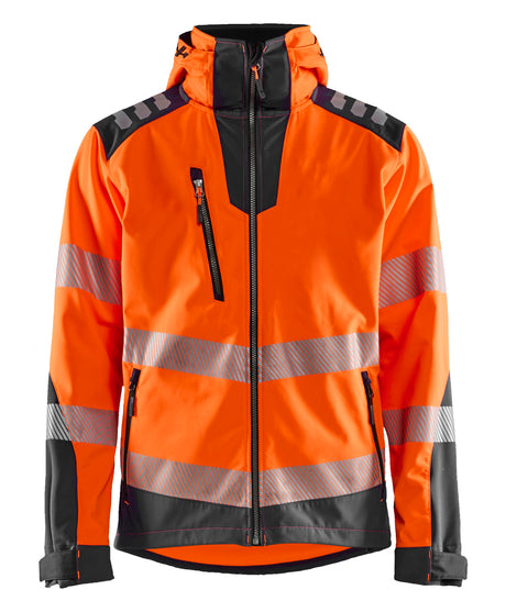 Softshell Jack High-Visibility 4491 - High Vis Oranje/Medium grijs