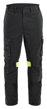 Werkbroek Multinorm Vlamvertragend 1417 - Zwart/High Vis Geel