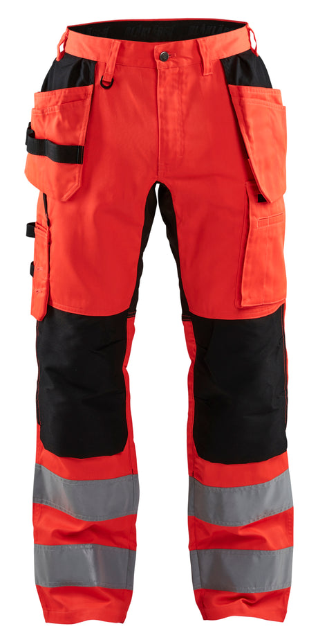 Werkbroek High-Visibility 1552 - High Vis Rood/Zwart