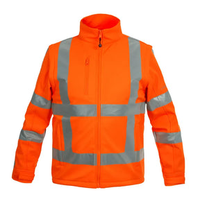 Hydrowear Unisex High Visibility Softshell Jack Toulon RWS