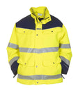 High-Visibility fleecejack Feldkirchen - Fluor Geel - Marine