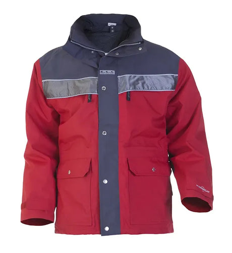 Parka Kiel - Rood - Grijs