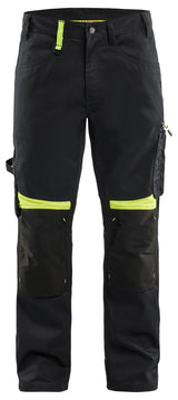 Werkbroek 1556 - Zwart/High Vis Geel
