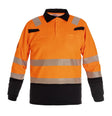 Poloshirt Multinorm Marbella - Fluor Oranje - Zwart