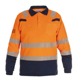 Poloshirt Multinorm Marbella - Fluor Oranje - Marine