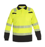 Poloshirt Multinorm Marbella - Fluor Geel - Zwart