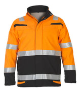 Multinorm softshell jack Menorca - Fluor Oranje - Zwart