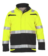 Multinorm softshell jack Menorca - Fluor Geel - Zwart