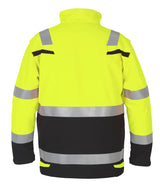 Multinorm softshell jack Menorca - Fluor Geel - Zwart