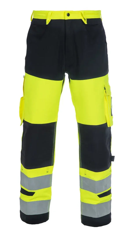 High-Visibility broek Hertford - Fluor Geel - Zwart