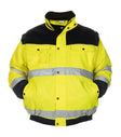 High-Visibility pilotjack Luik - Fluor Geel - Marine